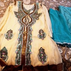 4 Piece Indian Pakistani Salwar Kameez Suit
